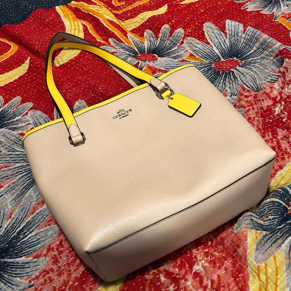 Coach Color Block Zip Tote - image 3